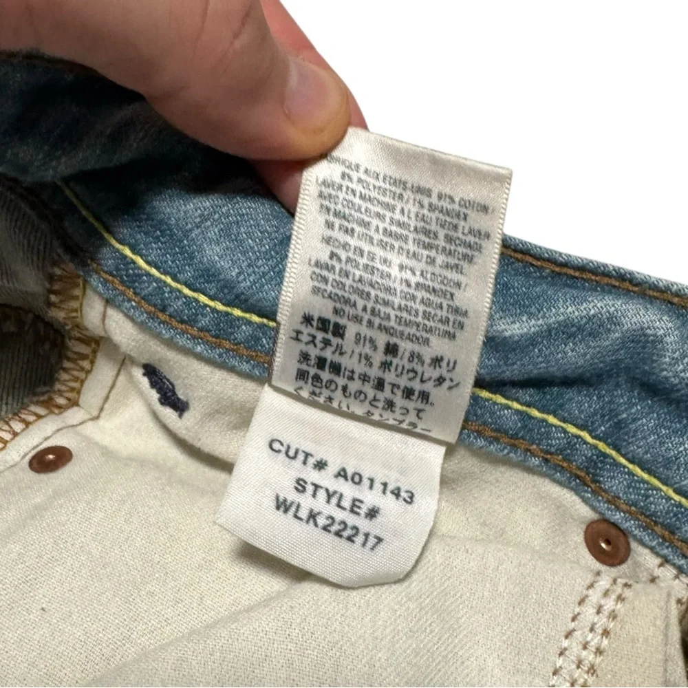 Yanük 6 Pocket Classic USA Made Cotton Blend Patchwork Jeans Womens 25 (27.5x34)